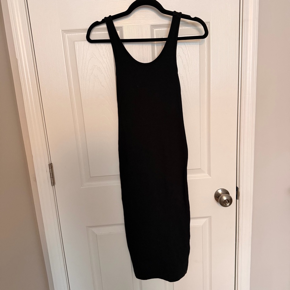 H&M Classic Black Midi Dress